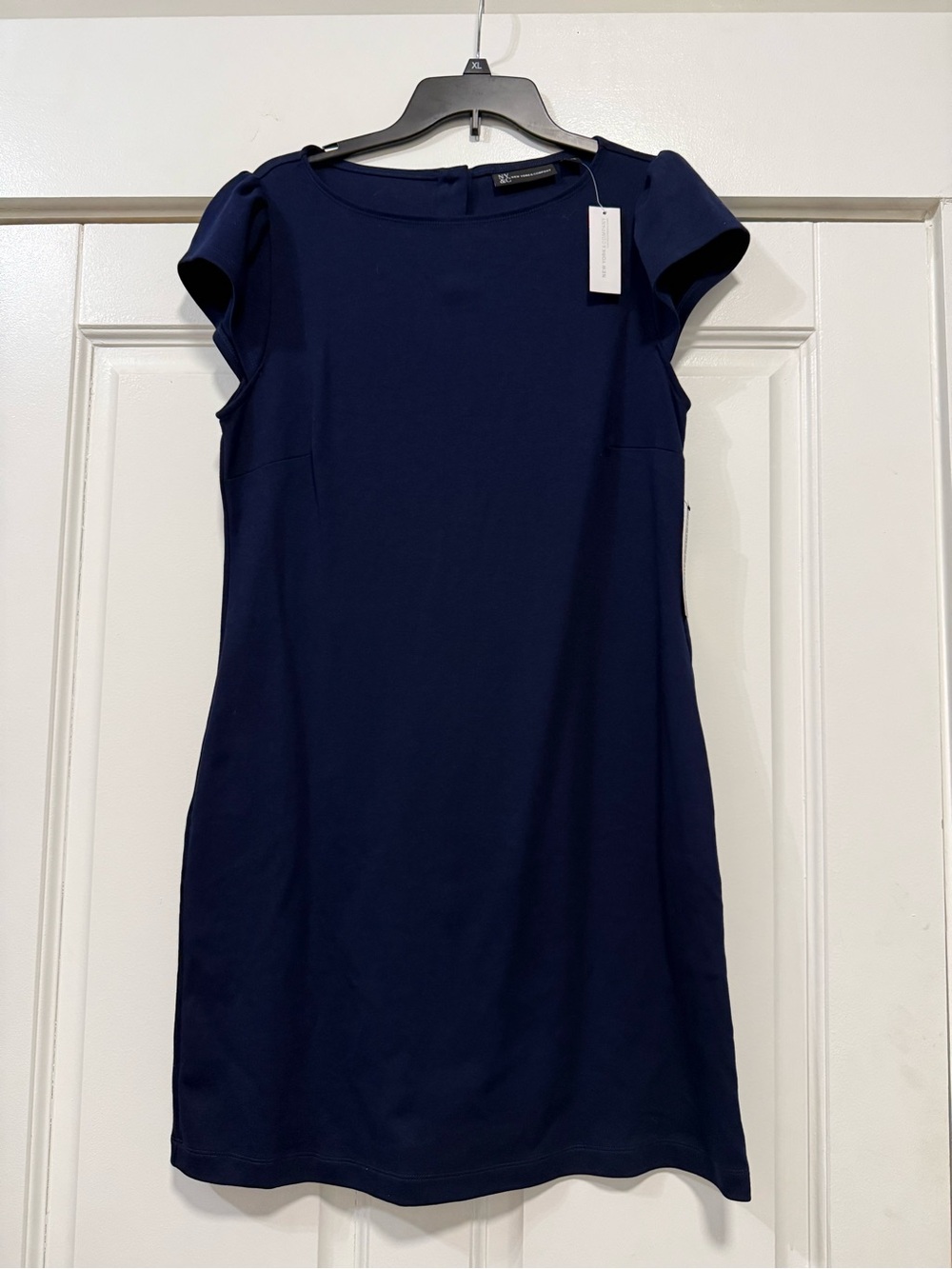 NWT New York & Company 100% Cotton Flutter Sleeve Dress